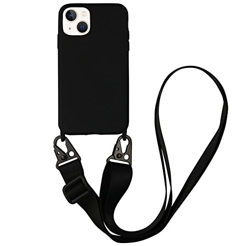 Minimalist Black iPhone 6-15 Crossbody Phone Case