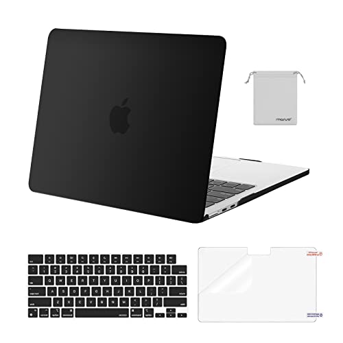 Minimalist Black MacBook Air 13.6 inch Case