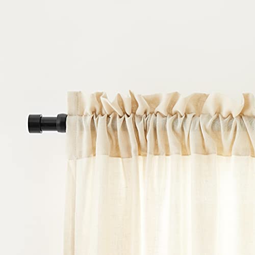 Minimalist Black UMBRA Adjustable Curtain Rod w/Mounting Hardware
