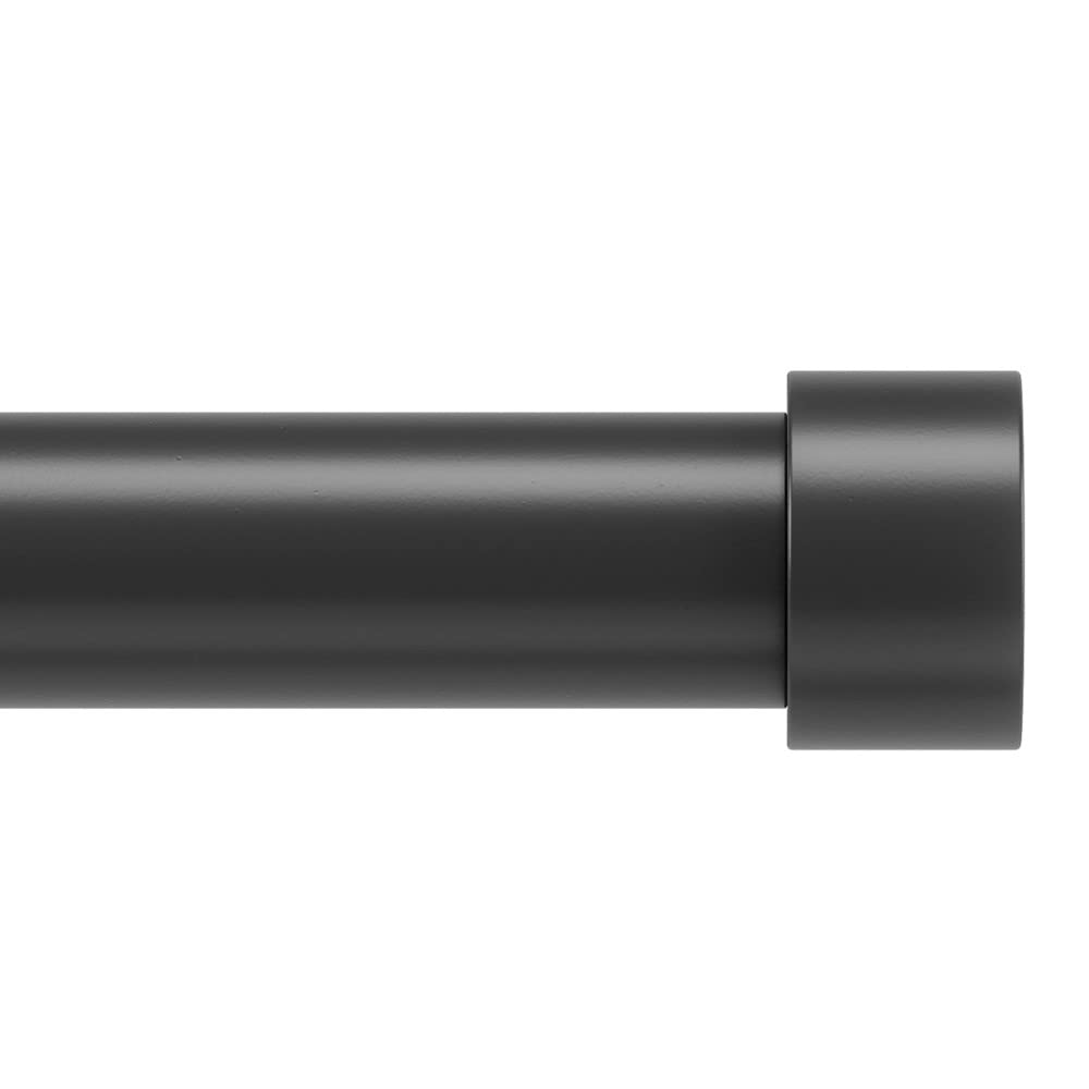 Minimalist Black UMBRA Adjustable Curtain Rod w/Mounting Hardware