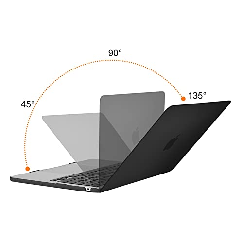 Minimalist Black MacBook Air 13.6 inch Case