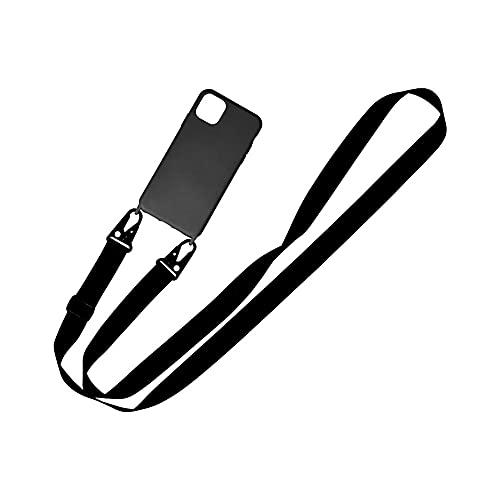 Minimalist Black iPhone 6-15 Crossbody Phone Case