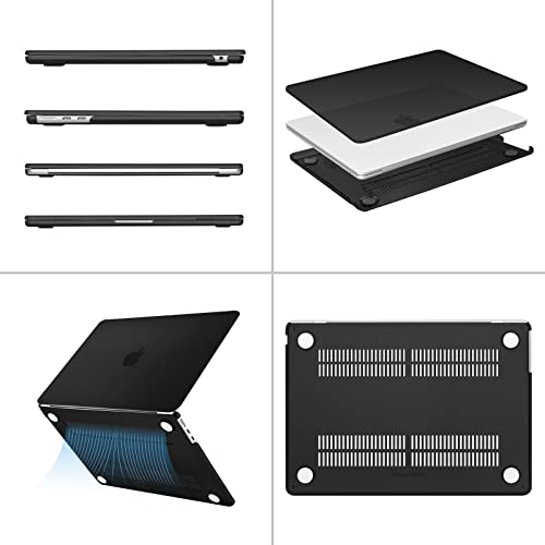 Minimalist Black MacBook Air 13.6 inch Case