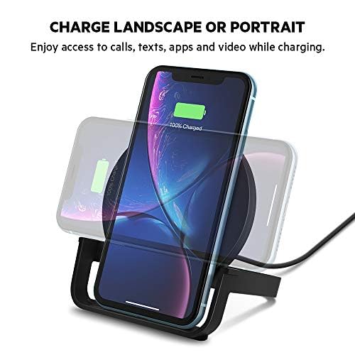 Minimalist Black Belkin BoostCharge 10W Fast Wireless Charging Stand
