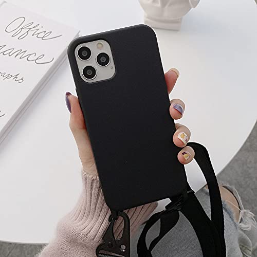 Minimalist Black iPhone 6-15 Crossbody Phone Case
