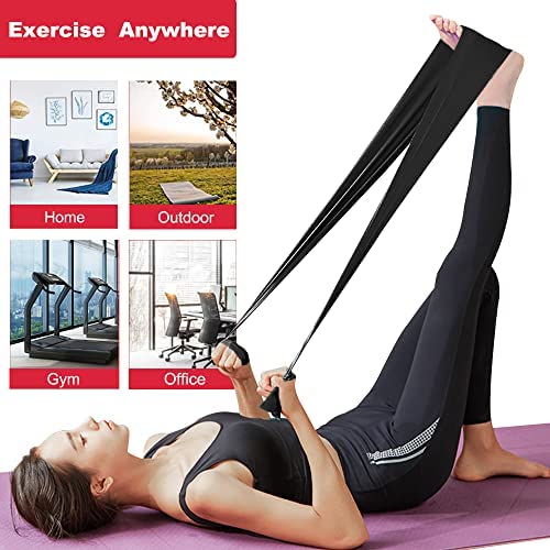 Minimalist Black Professional Exercise, Resistance Bands, Perfect for Strength Training, Physical Therapy