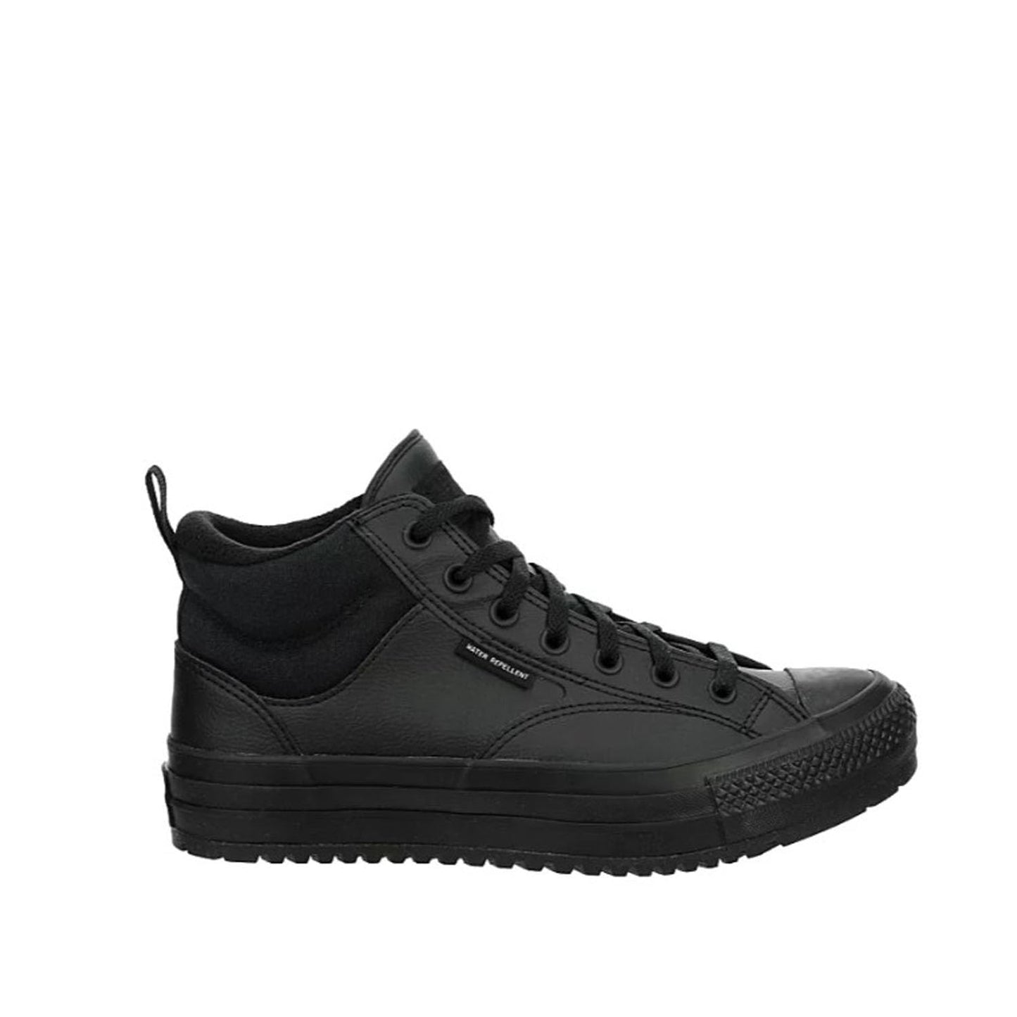 Minimalist Black Converse All Star Malden Street Mid High Leather Unisex Chuck Taylor