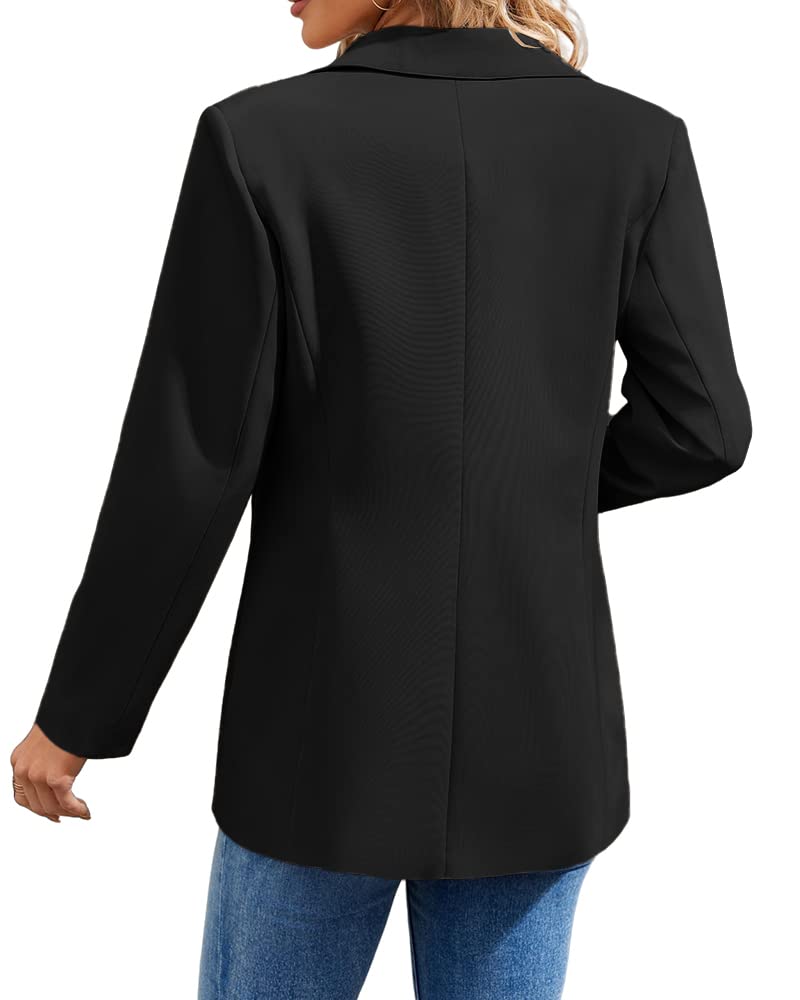 Minimalist Black Casual Blazer
