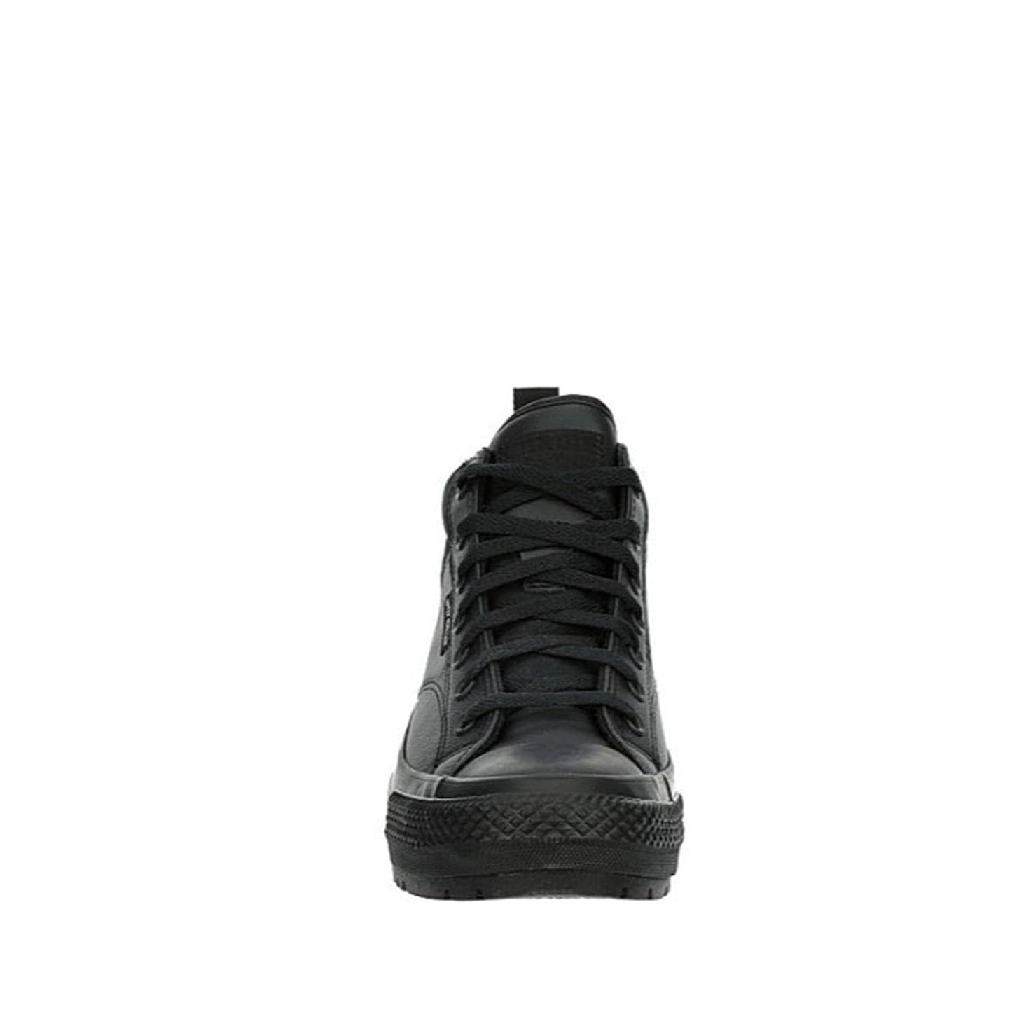 Minimalist Black Converse All Star Malden Street Mid High Leather Unisex Chuck Taylor