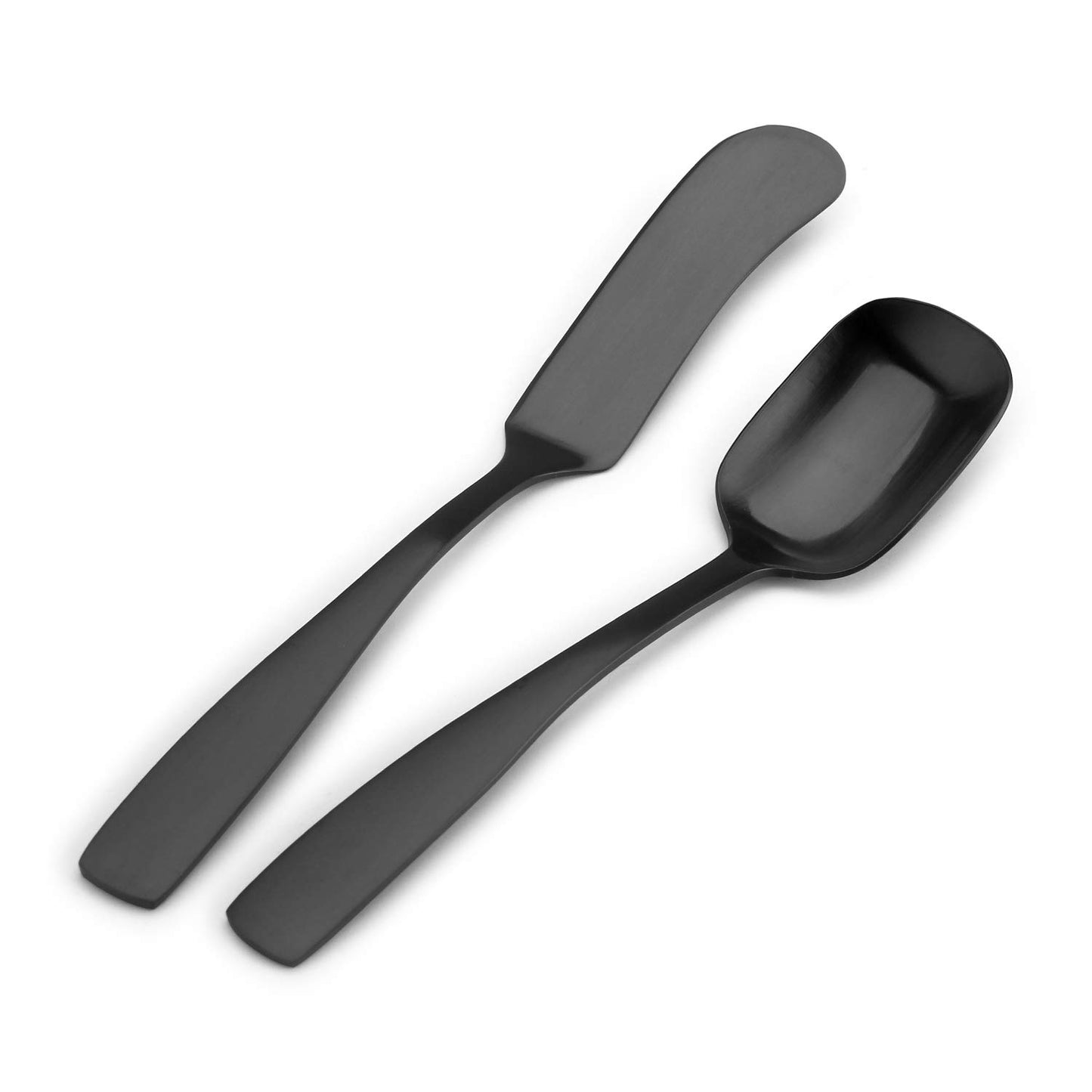Minimalist Black 5-Piece Stainless Steel Serving Set