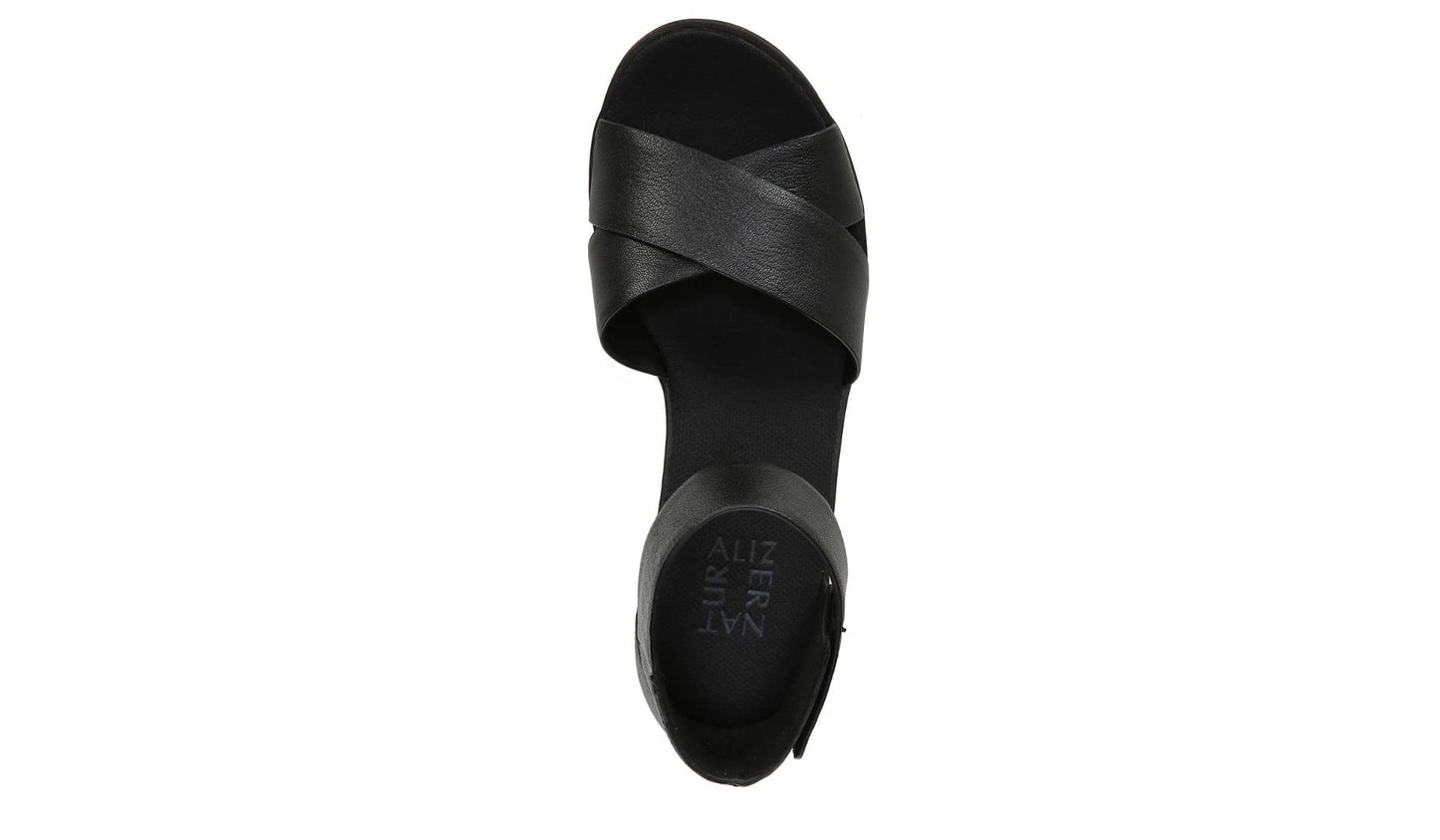 Minimalist Black Naturalizer Women's Riviera Sandal, Leather, 8.5 Wide