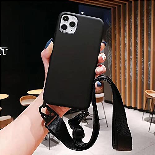 Minimalist Black iPhone 6-15 Crossbody Phone Case