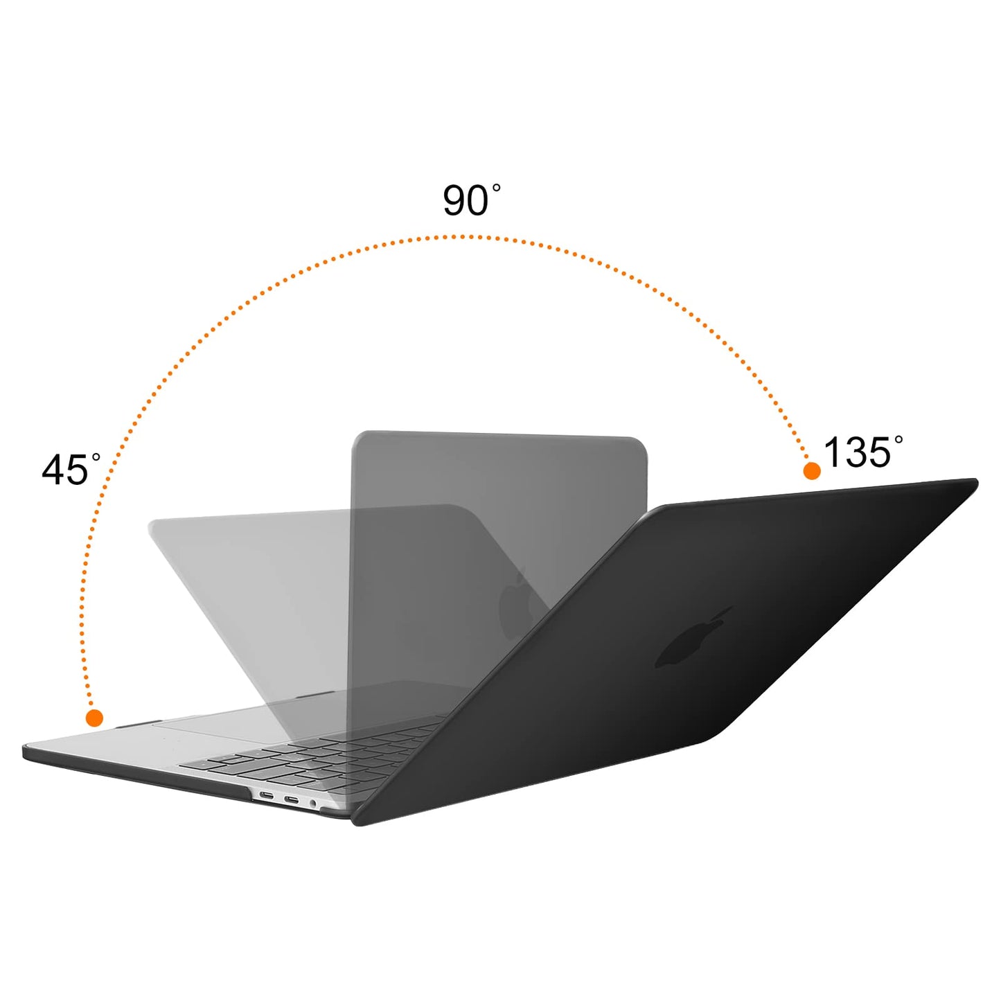 Minimalist Black MacBook Pro 13 inch Case