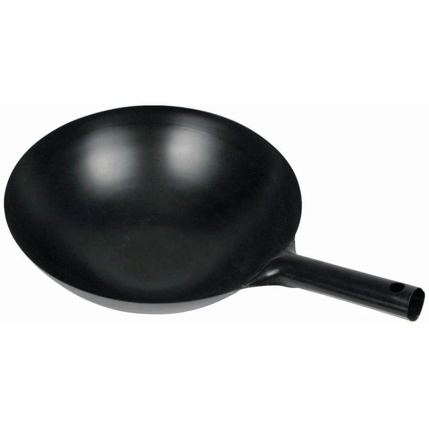 Minimalist Black 14-Inch Commercial-Grade Chinese Wok with Integral Handle