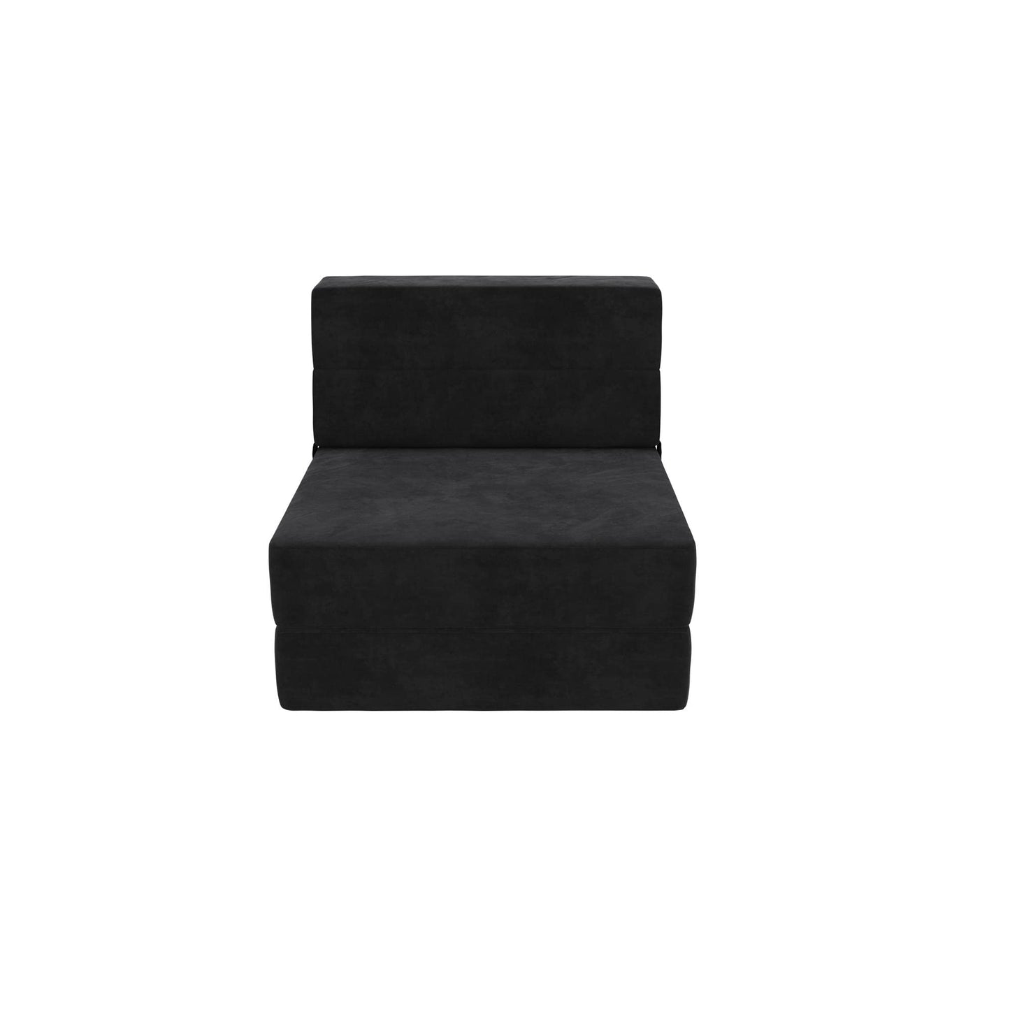 Minimliast Black NOVOGRATZ The Flower 5-in-1 Microfibre Modular Chair and Lounger Bed