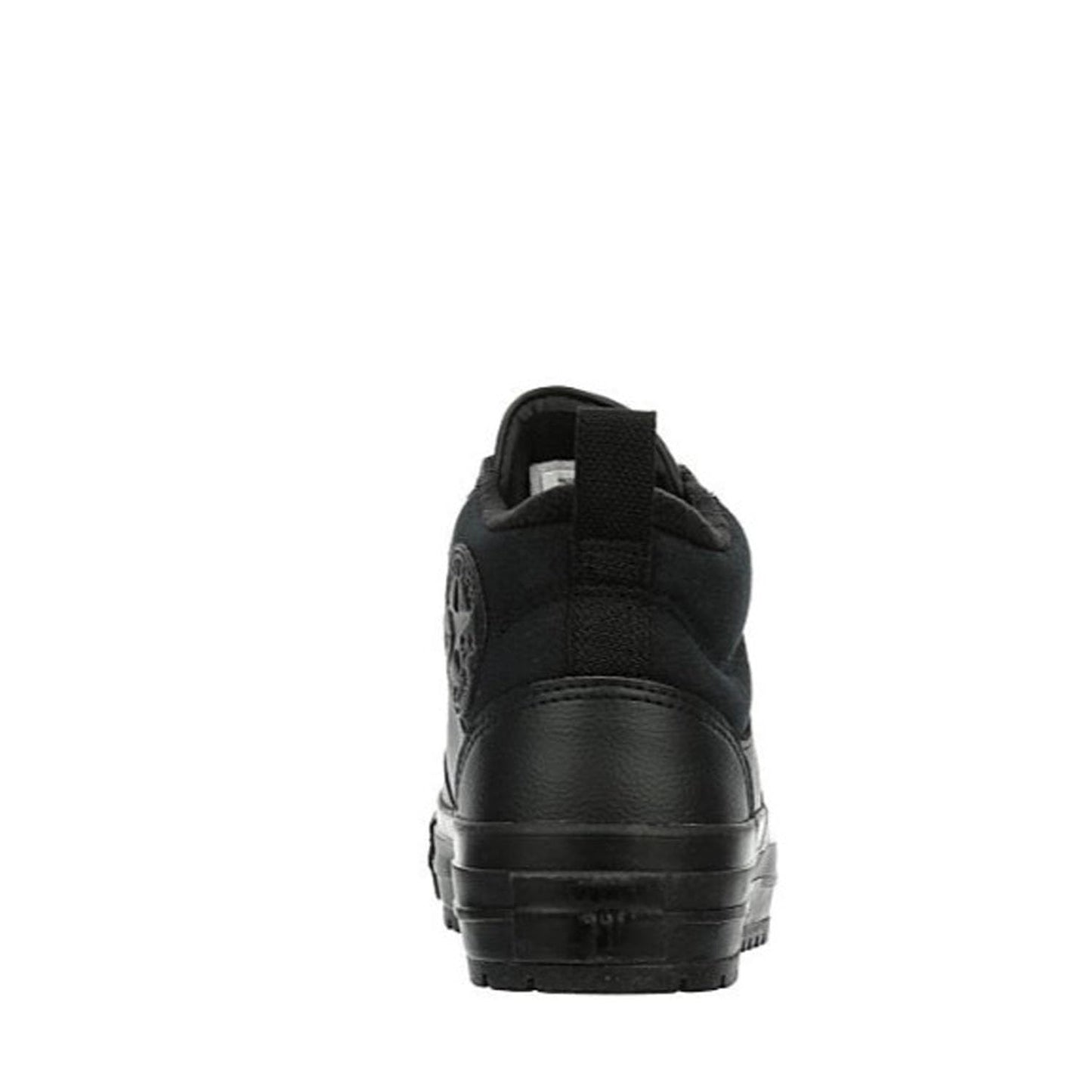 Minimalist Black Converse All Star Malden Street Mid High Leather Unisex Chuck Taylor