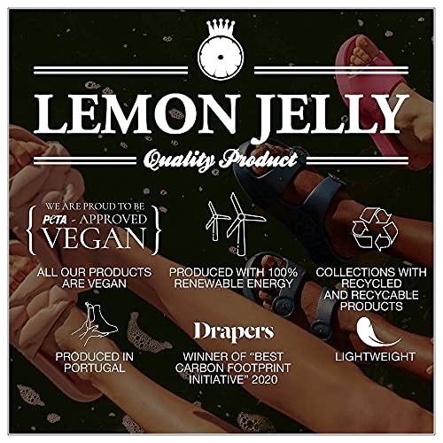Minimalist Black Lemon Jelly Vegan Platform Sandals
