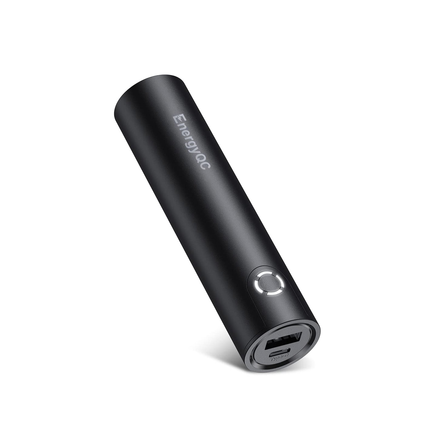 Minimalist Black Mini Fast Charging 5000mAh Power Bank