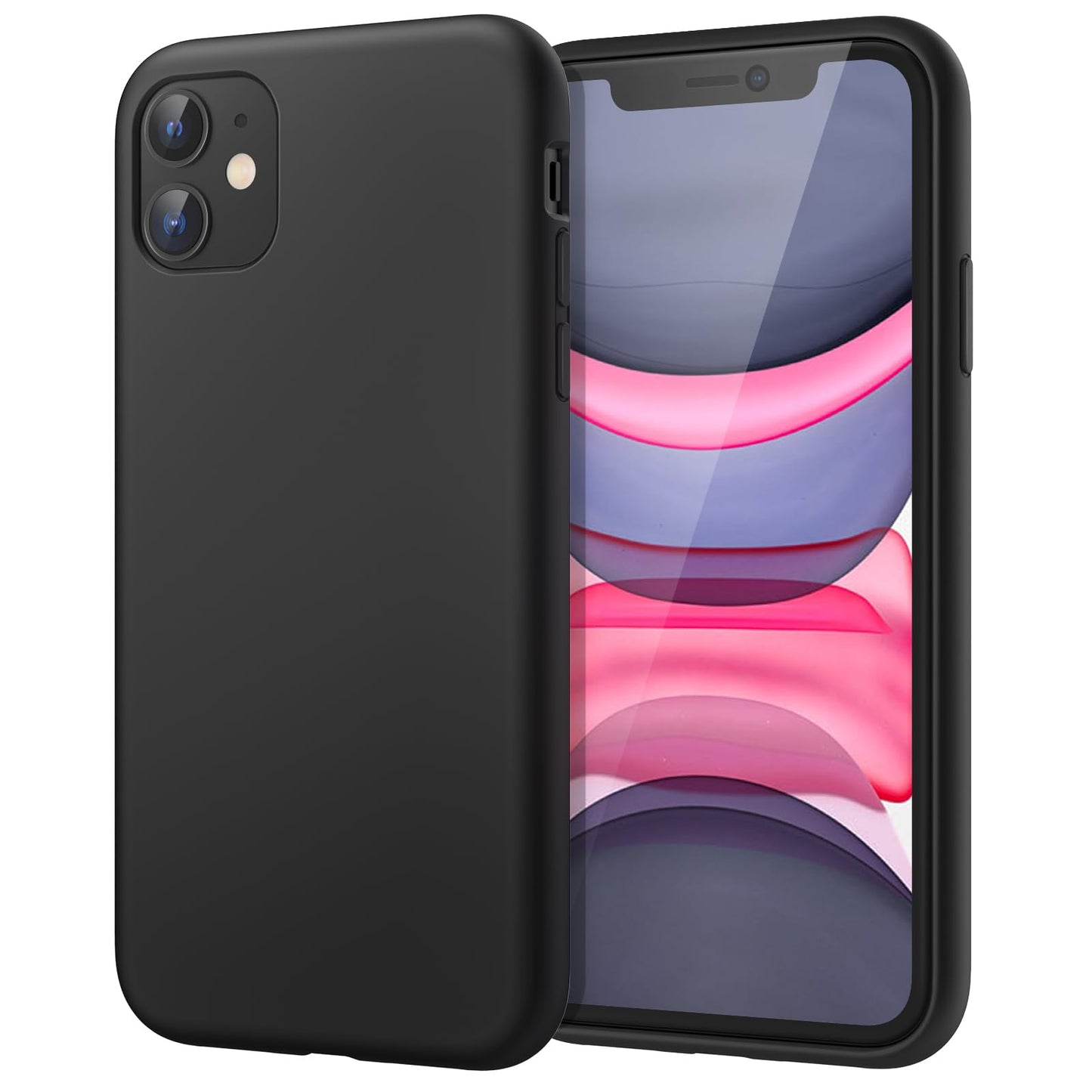 Minimalist Black JETech iPhone 11 6.1-Inch Silicone Case