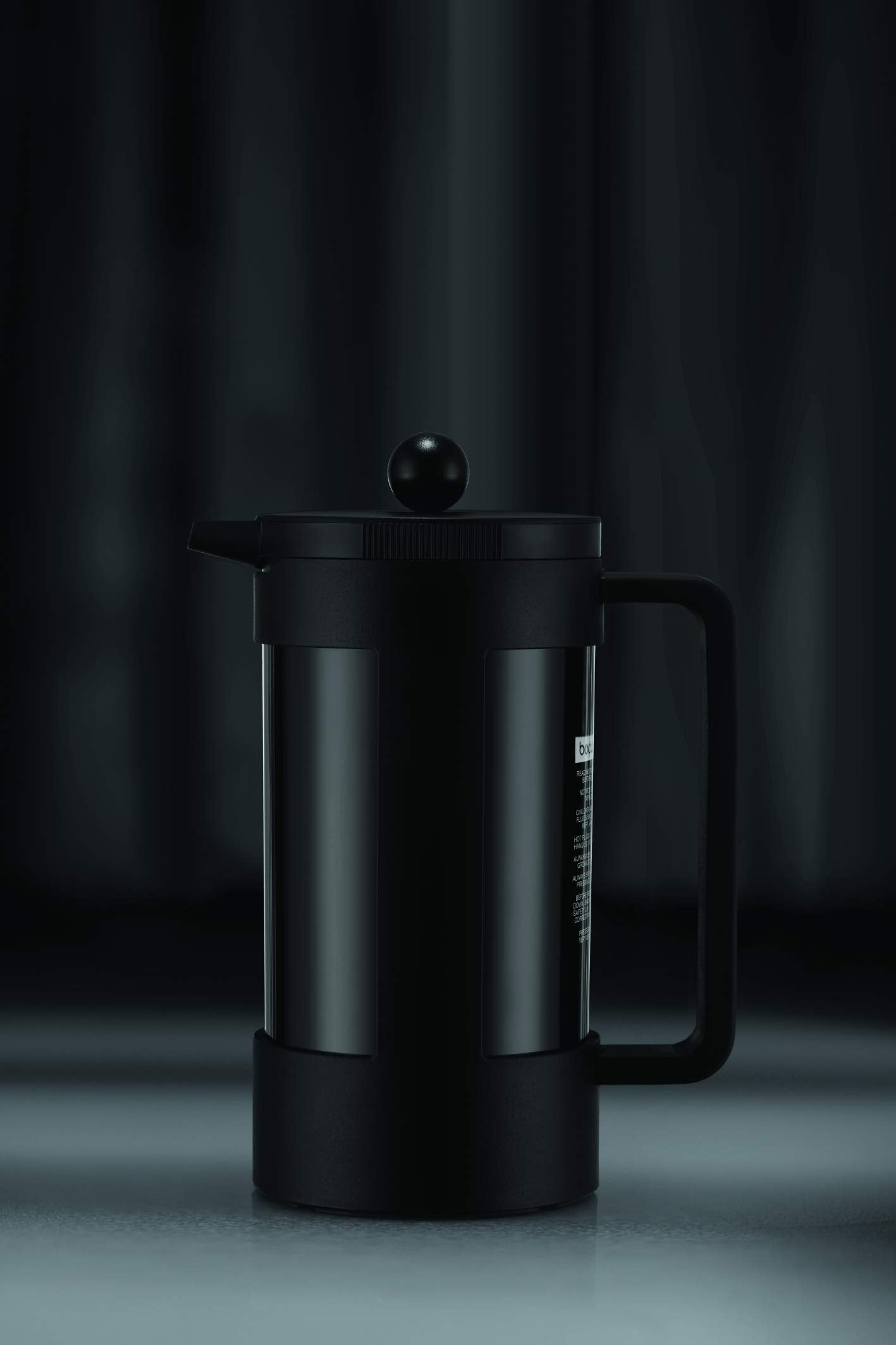 Minimalist Black BODUM Bean Sustainable French Press 34 Ounce Coffee Maker