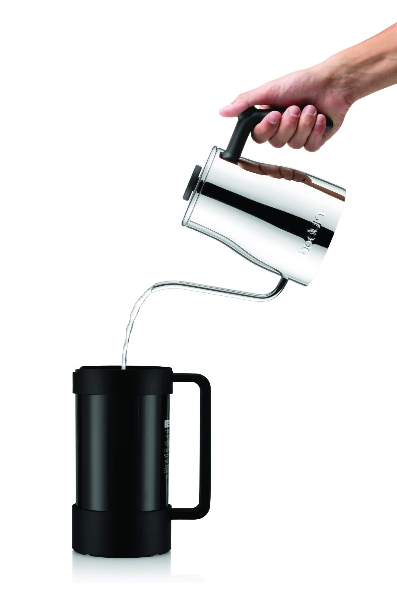 Minimalist Black BODUM Bean Sustainable French Press 34 Ounce Coffee Maker