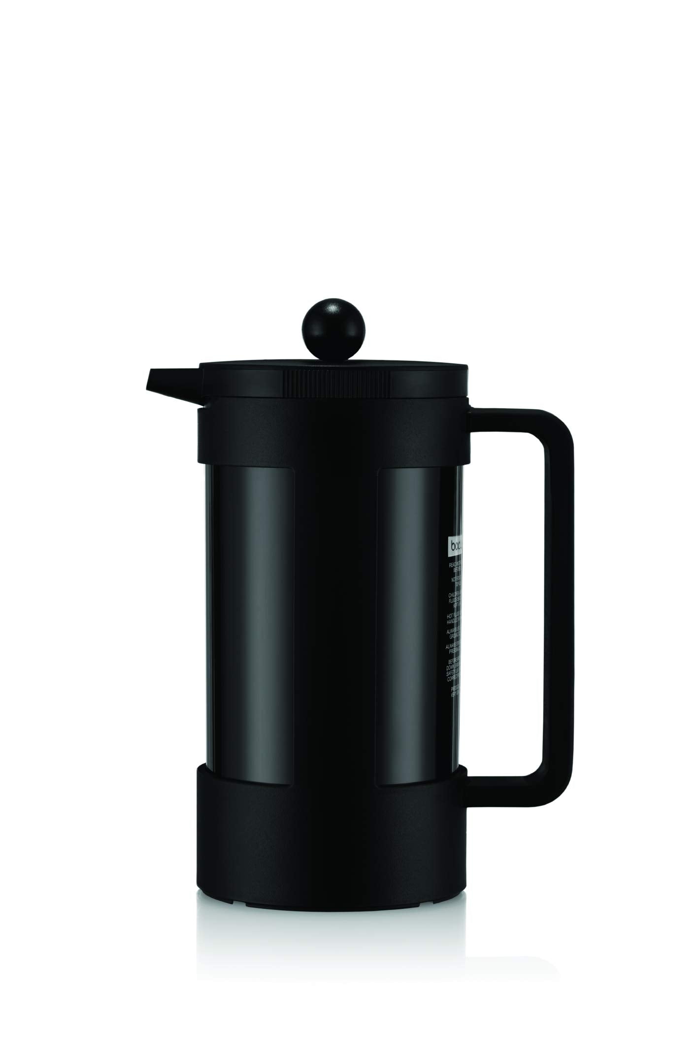Minimalist Black BODUM Bean Sustainable French Press 34 Ounce Coffee Maker