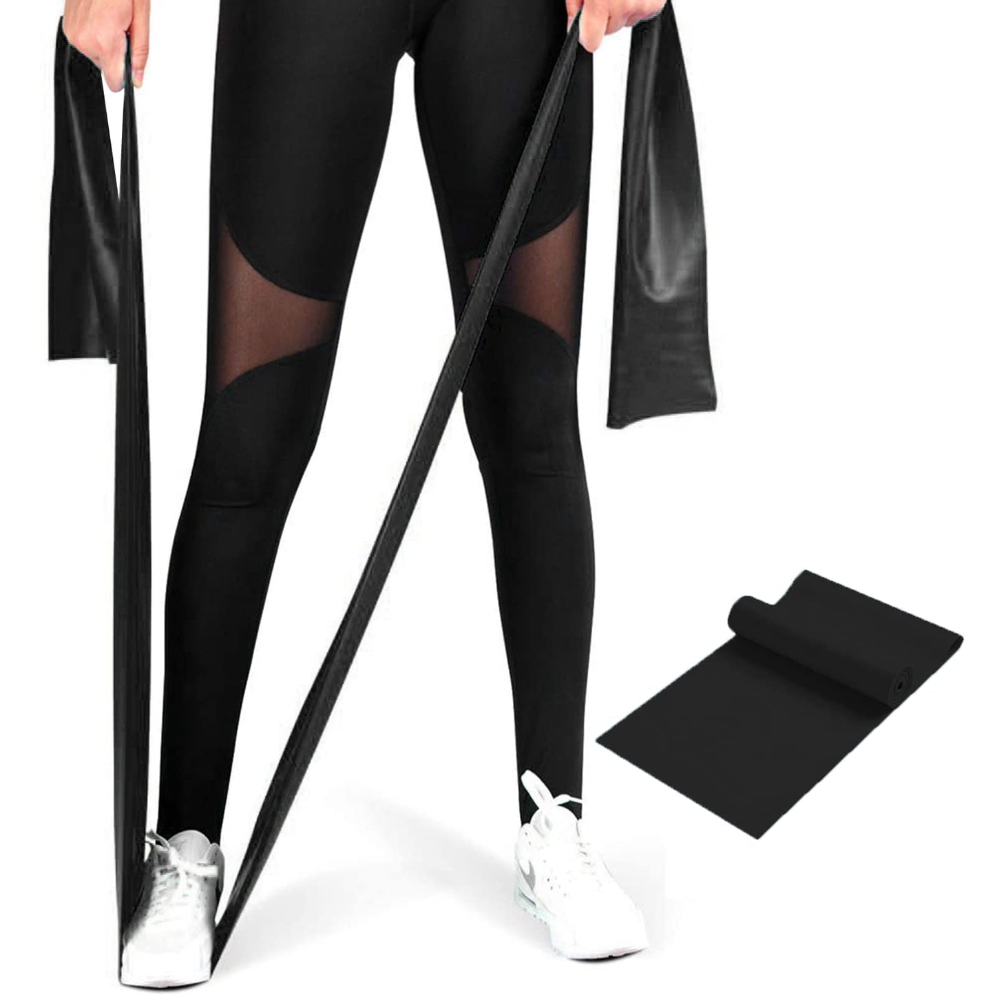 Minimalist Black Professional Exercise, Resistance Bands, Perfect for Strength Training, Physical Therapy