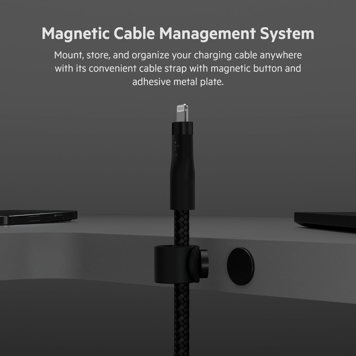 Minimalist Black Belkin BoostCharge Pro Flex Braided USB Type C to Lightning Cable (3M/10ft)