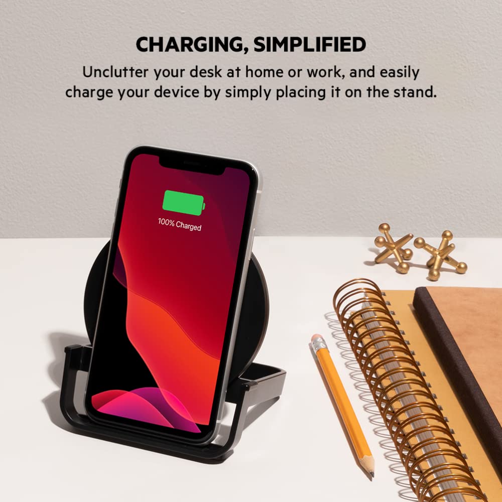 Minimalist Black Belkin BoostCharge 10W Fast Wireless Charging Stand