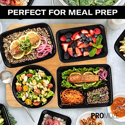 Minimalist Stackable Meal Prep Containers - Set of Durable Leak-Proof 28oz Containers, Set of 50
