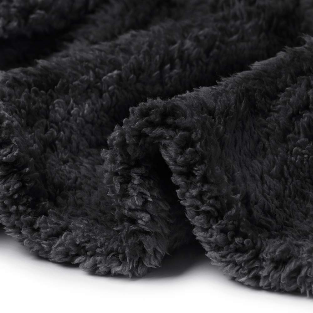 Minimalist Black Premium Sherpa 30"x20" Pet Blanket, Set of 3