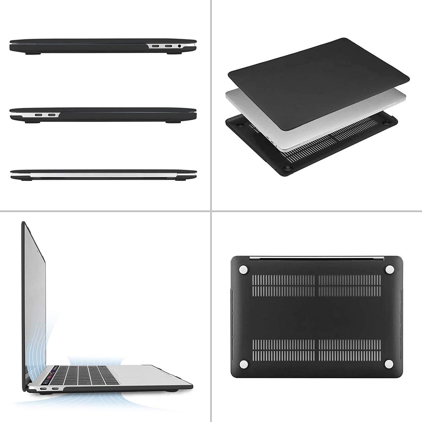 Minimalist Black MacBook Pro 13 inch Case
