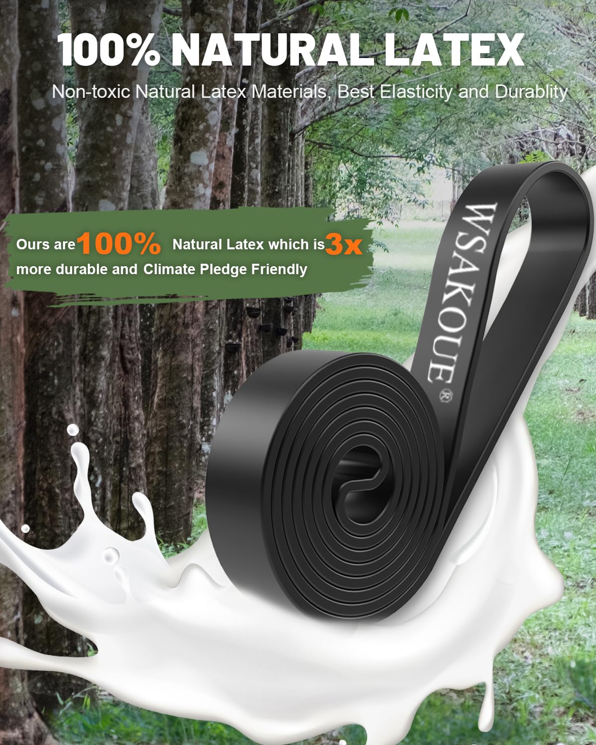 Minimalist Black Pull Up, Resistance Bands, 5 Piece Set
