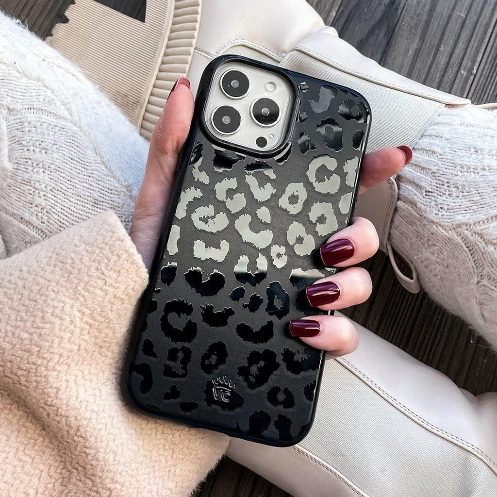 Minimalist Black Velvet Caviar iPhone 15 PRO MAX Case