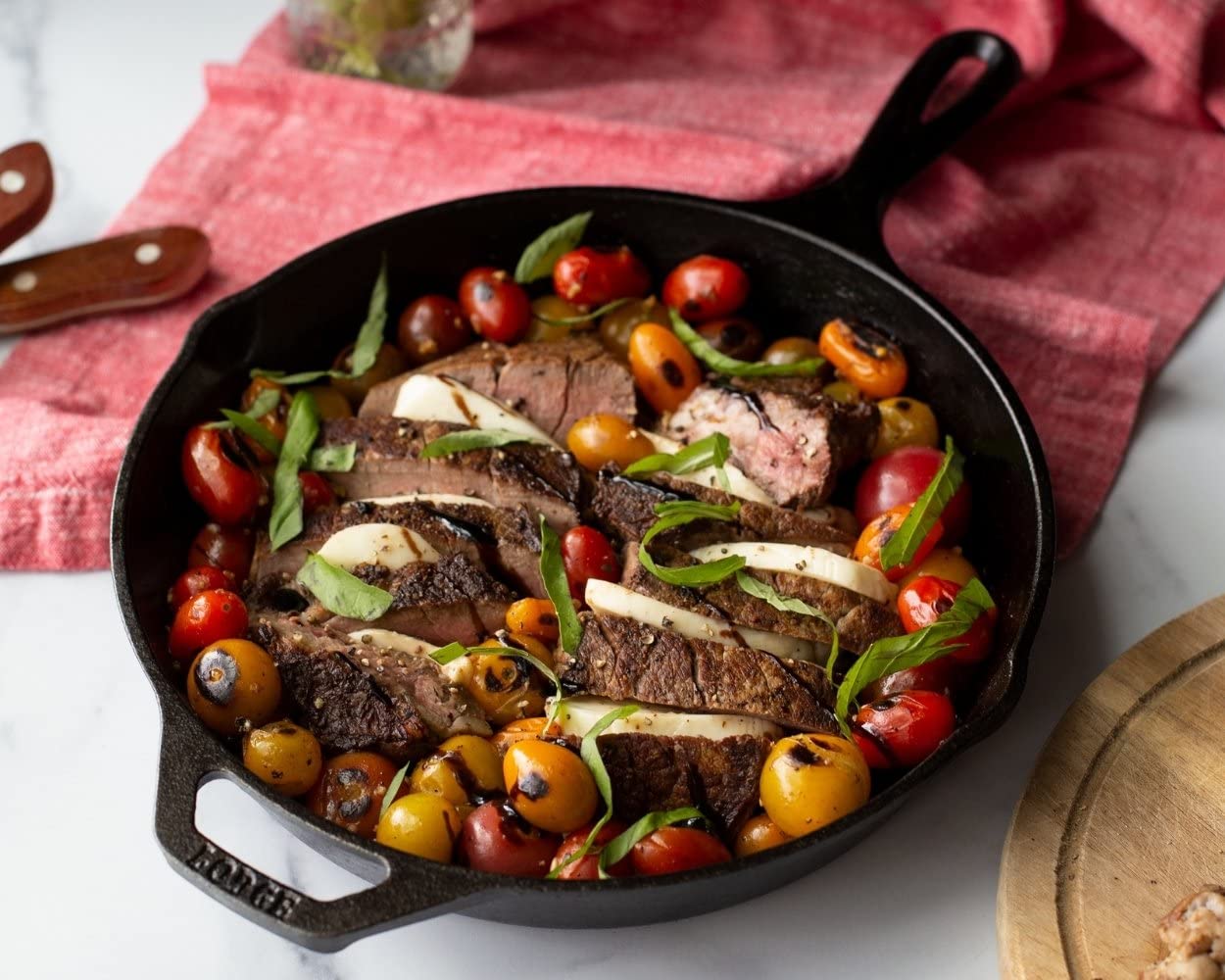 Minimalist Black 10.25" Pre-Seasoned Cast Iron Skillet Original Cookware
