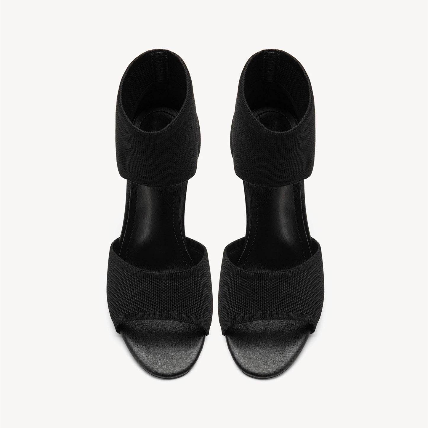 Minimalist Black Lightweight Peep Toe Stiletto