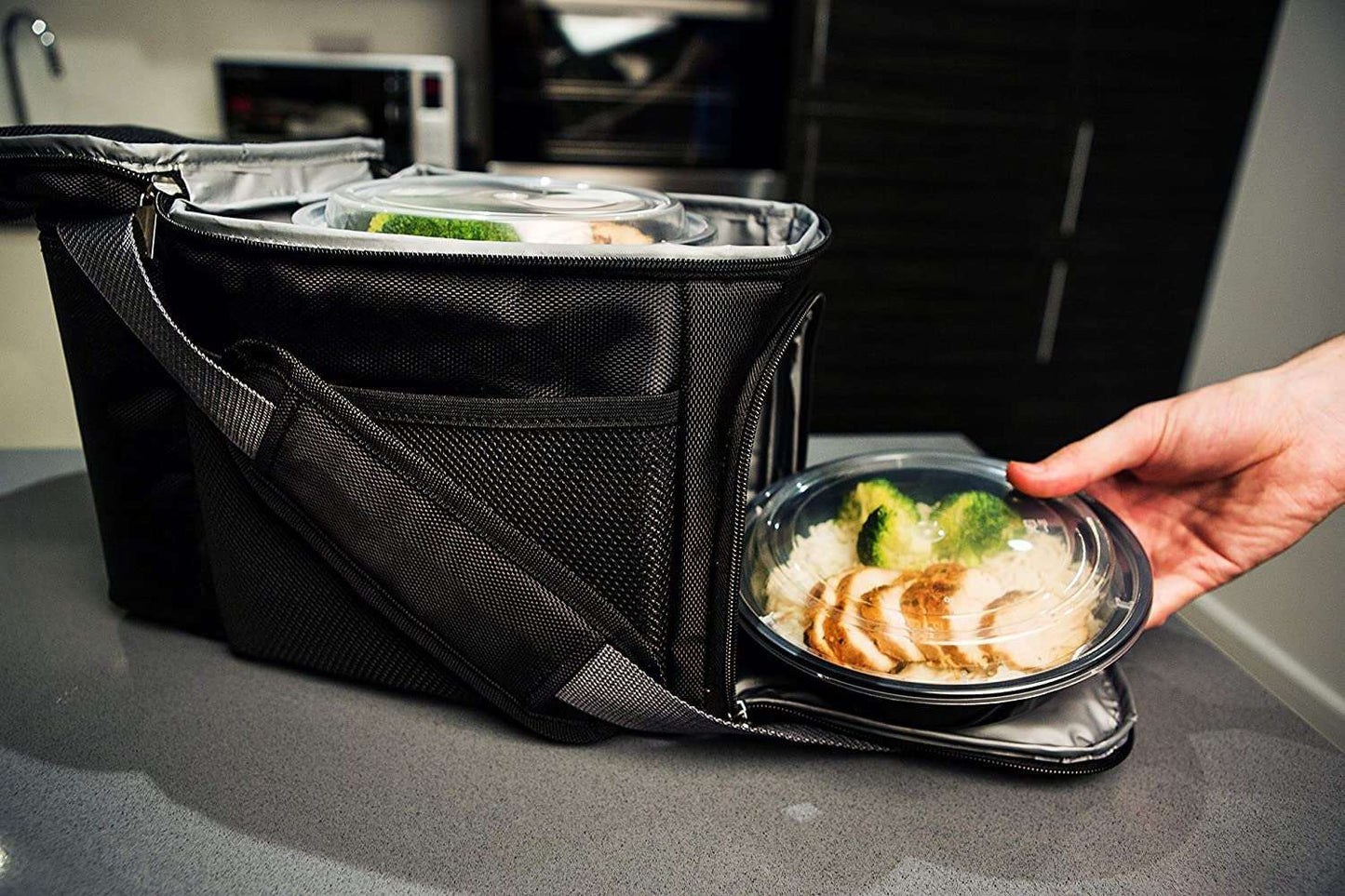 Minimalist Black 24oz Meal Prep Containers for Healthy Cooking and Portion Control, Set of 30