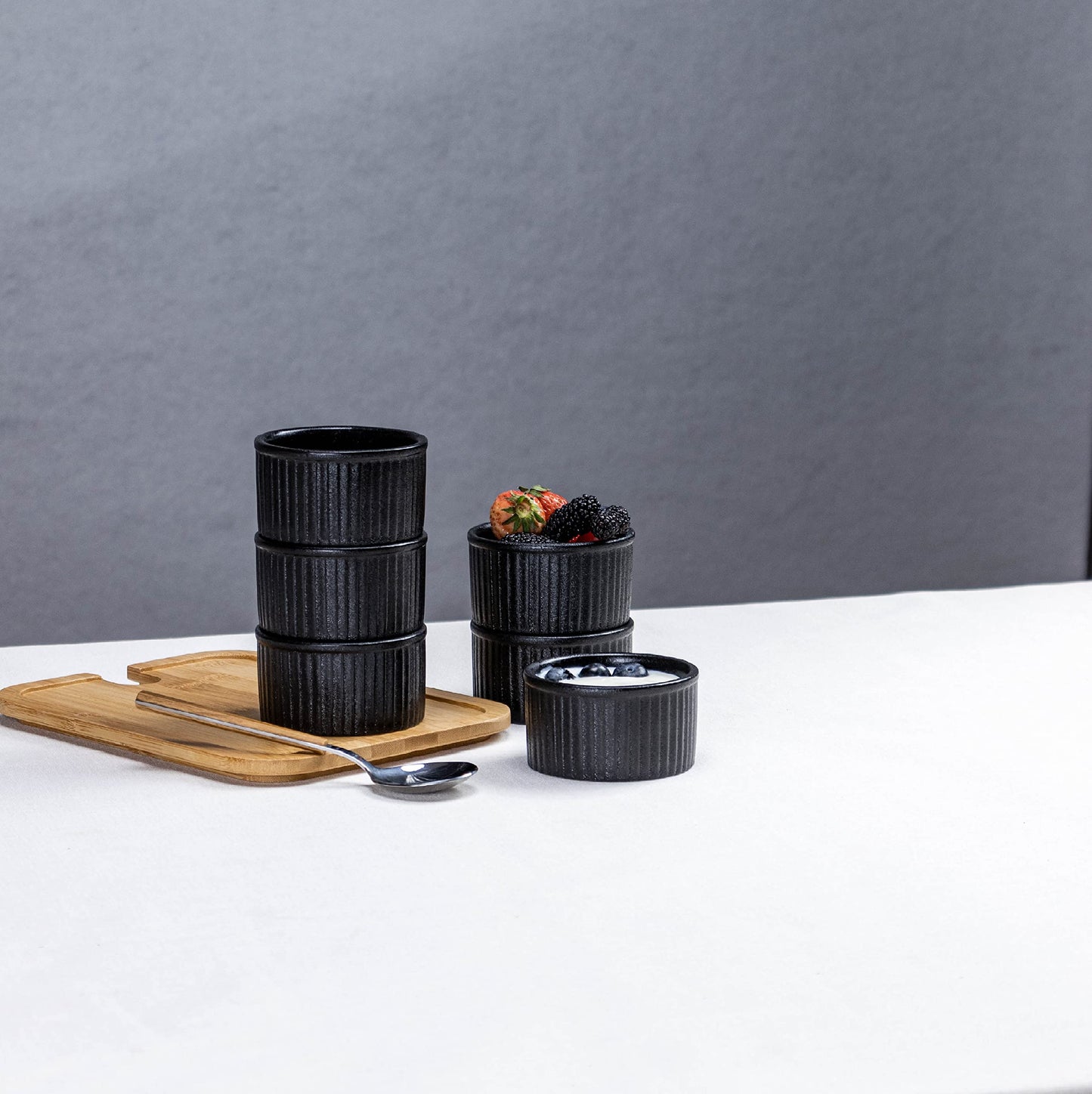 Minimalist Black 6 oz Ramekin, Set of 6