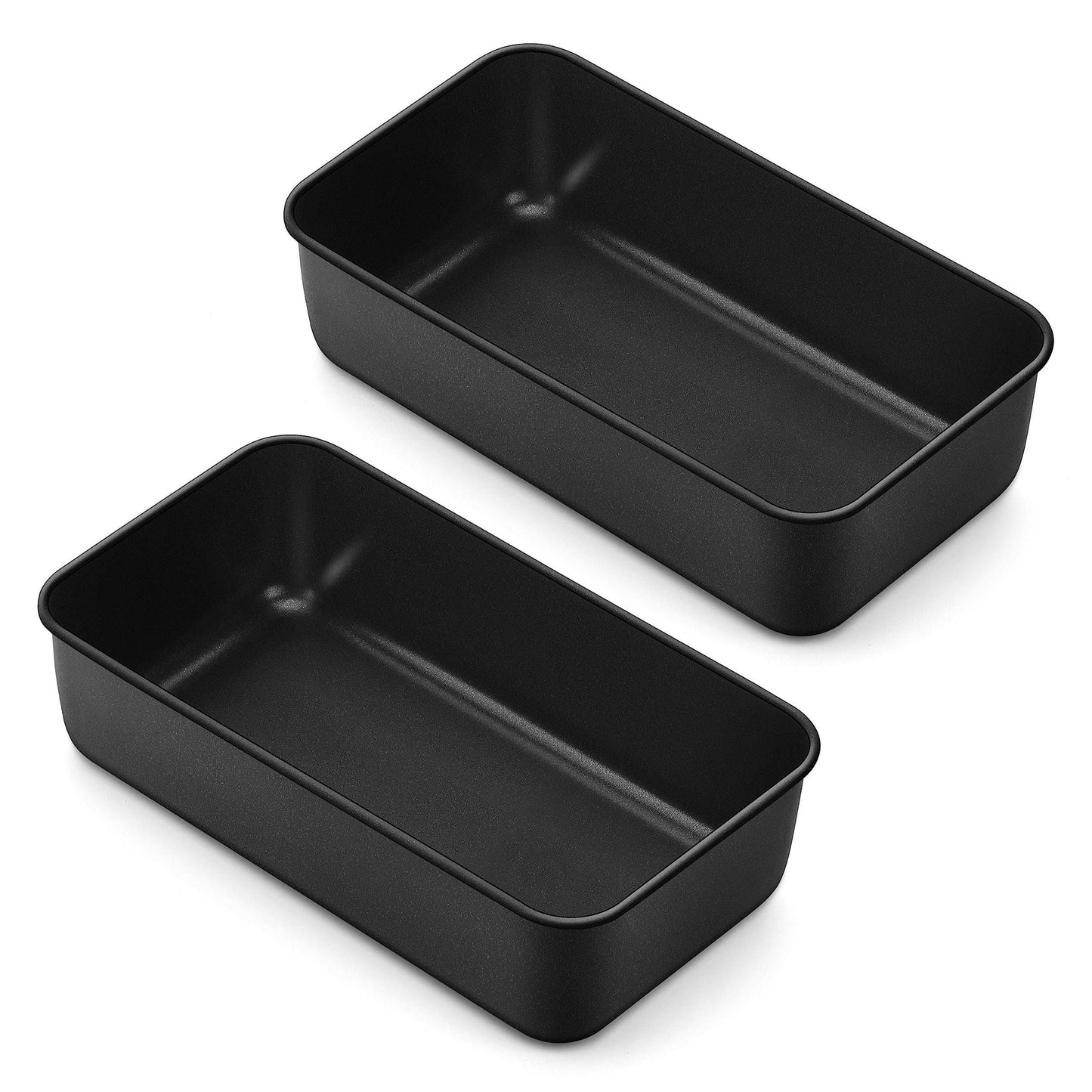 Minimalist Black Loaf Pan Set for Cakes, Bread, Loaves, Set of 2