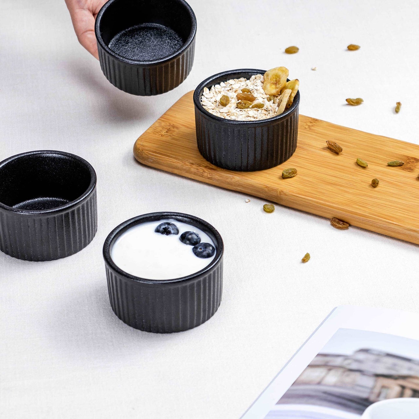 Minimalist Black 6 oz Ramekin, Set of 6