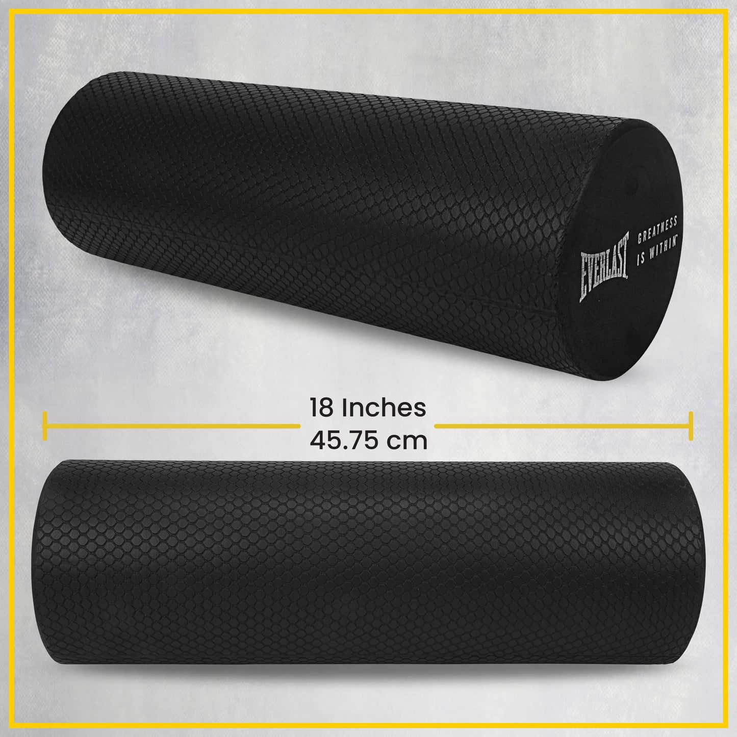 Minimalist Black Everlast FIT 18-Inch Premium Rx EVA Exercise Foam Roller