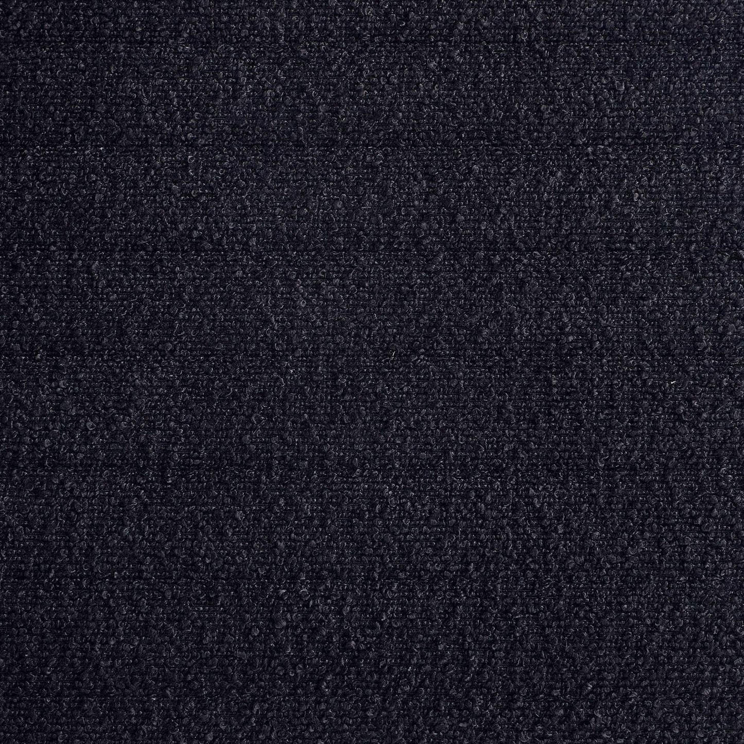 Minimalist Black Boucle Modern Stool, Ottoman for Bedroom, Living Room, Office, Entry