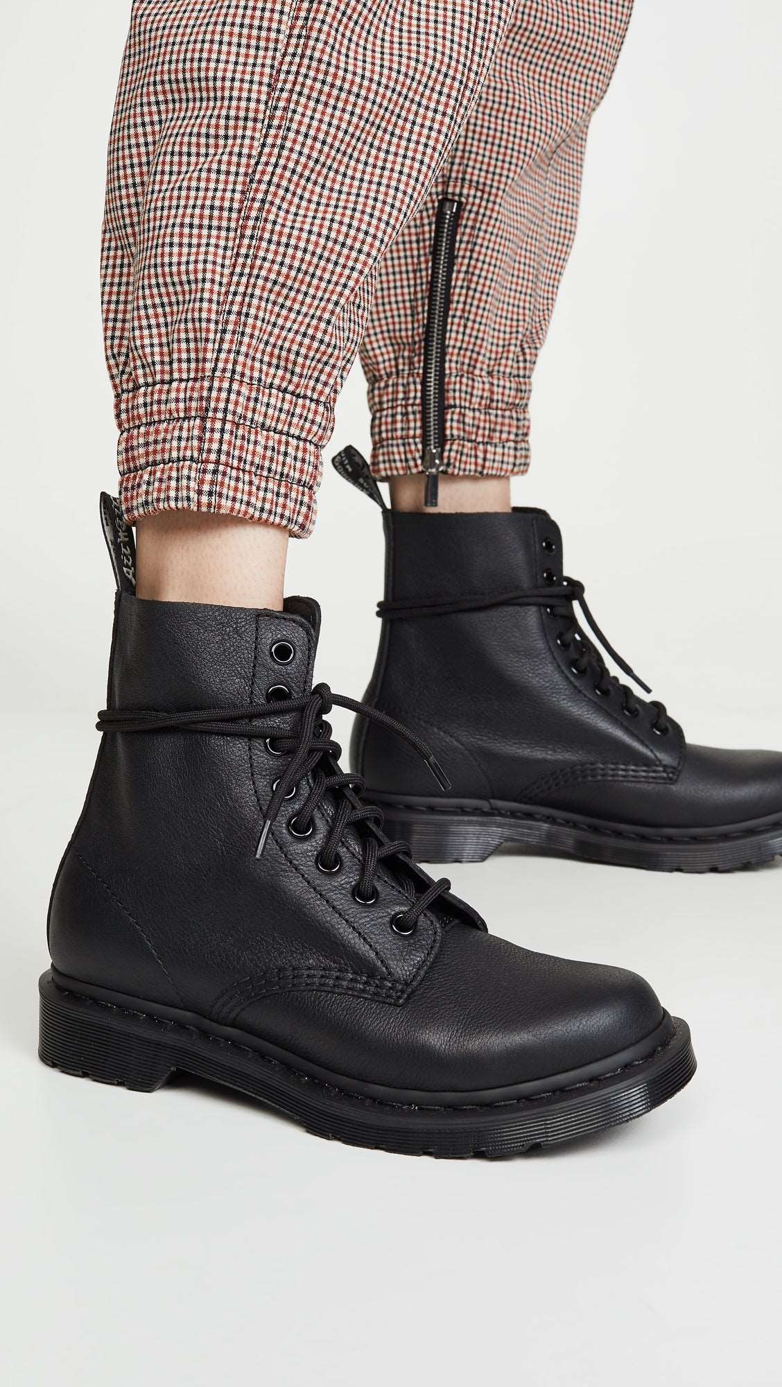 Minimalist Black Dr. Martens Women's Pascal Mono Casual Boot